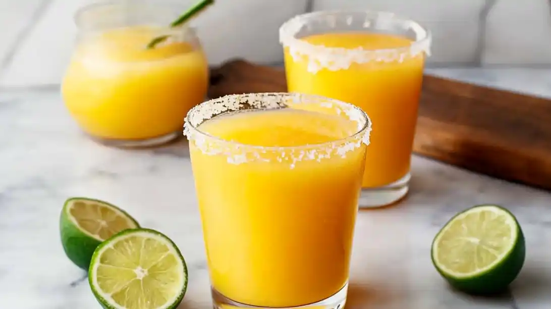 Refreshing mango margarita with a tropical twist