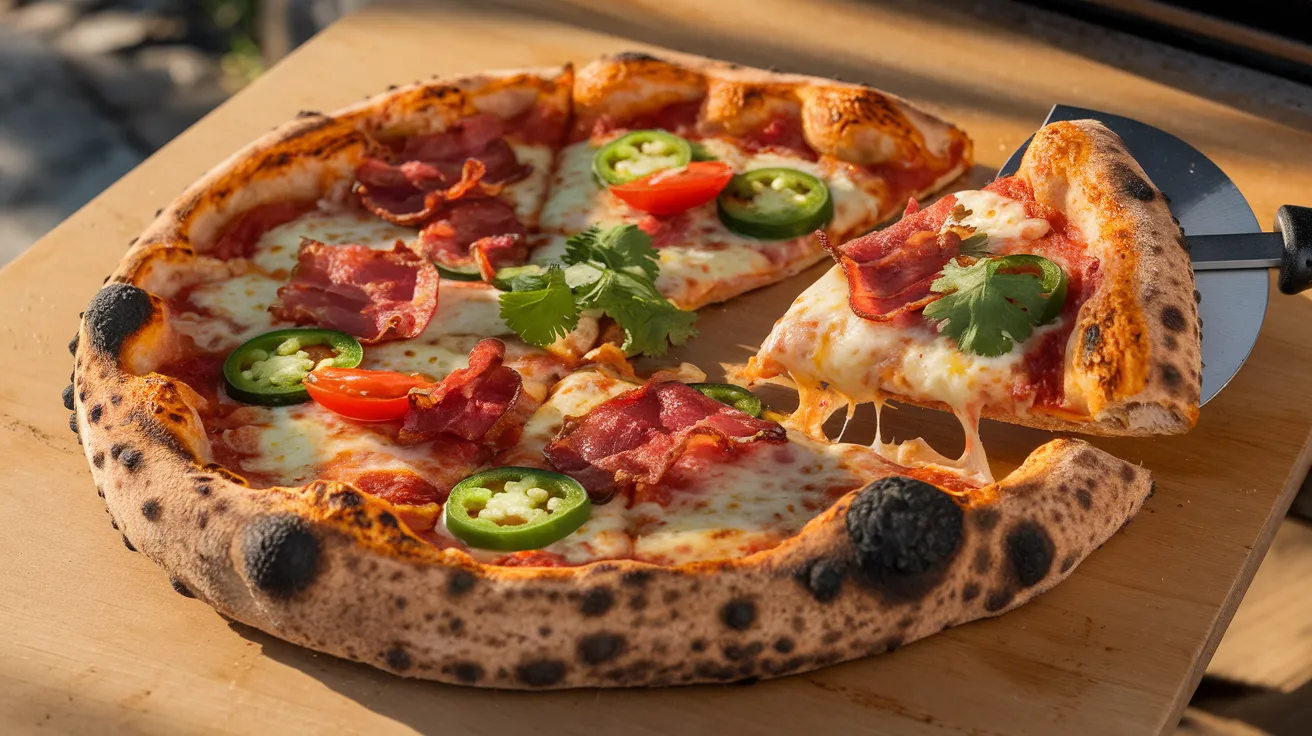 How Big Is a 12 Inch Pizza? Everything You Need to Know About This Classic Size 1 freshly baked gourmet pizza on a wooden pizza peel