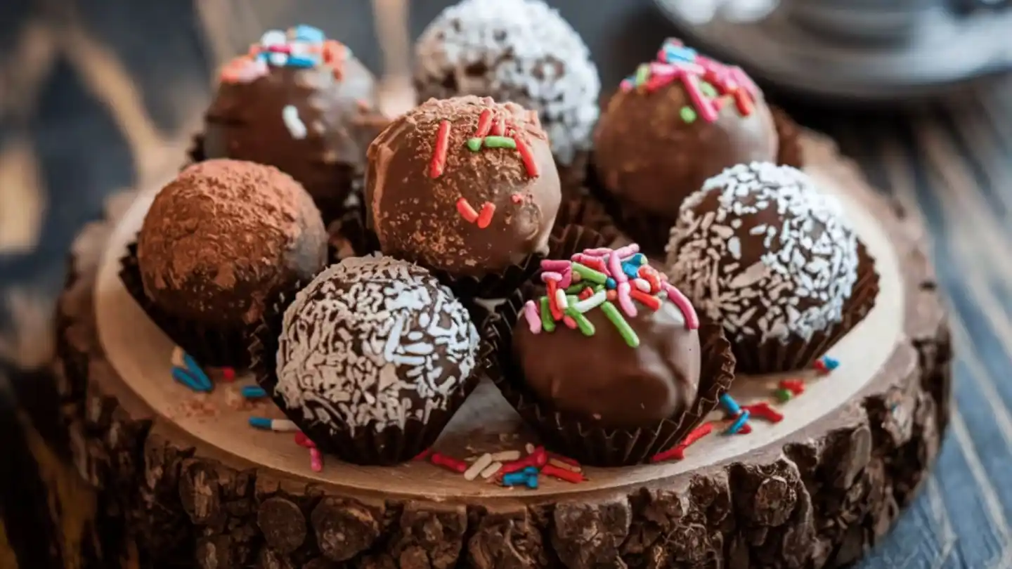 Chocolate Balls: A Sweet and Easy No-Bake Dessert 1 Delicious chocolate balls