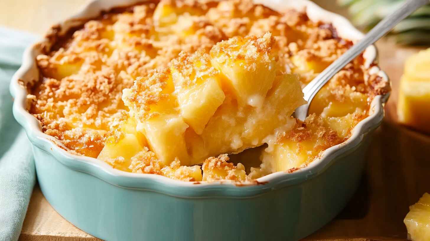 Pineapple Casserole Recipe: A Sweet and Savory Southern Delight 1 A Yummy pineapple casserole