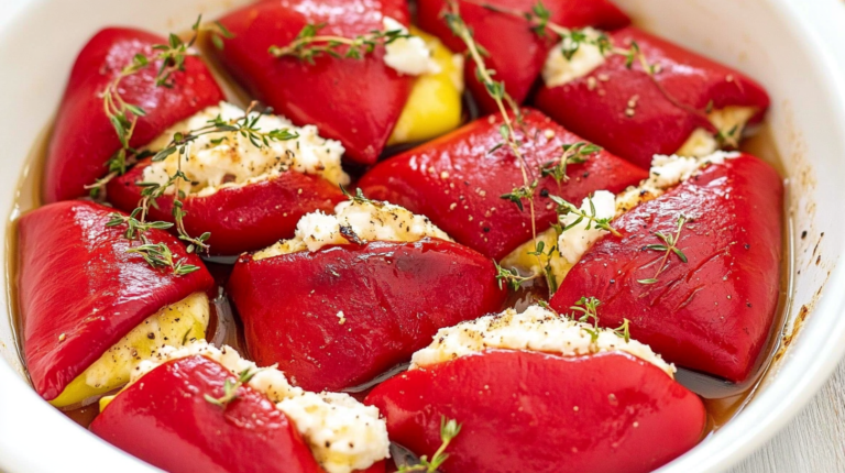 Piquillo Peppers Stuffed with Goat Cheese