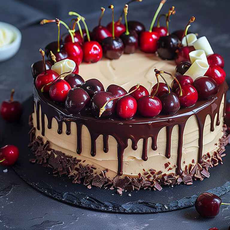 Top 10 Trending Cake Recipes of 2025 (With Gorgeous Variations) 6 rending Cake Recipes : Cherry puff pastry cake with caramelized white chocolate frosting, chocolate ganache drip, cherries, and white chocolate curls.